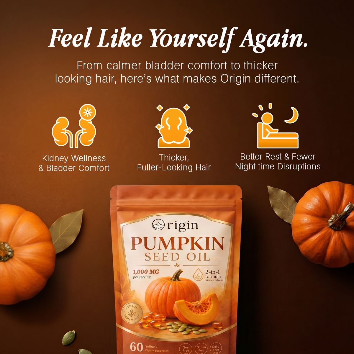 Origin Pumpkin Seed Oil Softgels